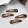Invisibility for hair "openwork" (set 6 pcs) 5 cm, leopard