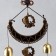 Wind music metal, plastic "Carp and necklace" 5 bells 64 cm