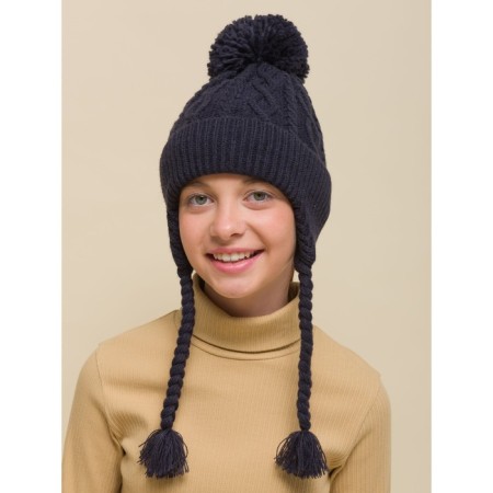 Children's hat, size 53-54, dark blue color-2
