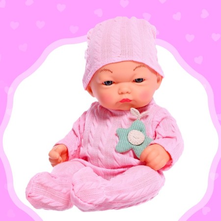 Pups "Knitted", pink color-5