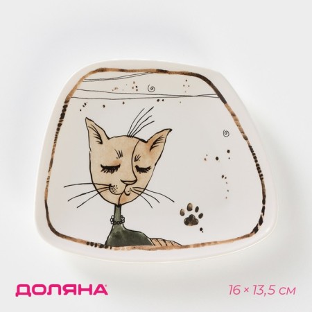 Porcelain Serving shares "Cats Aristocrats", 16 × 13.5 cm