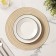 Serving napkin on the table "Duo", d = 30 cm, beige color