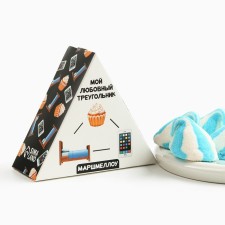 Marshmallow in the form of a bastard “Love triangle”, with the taste of raspberries, 38 g