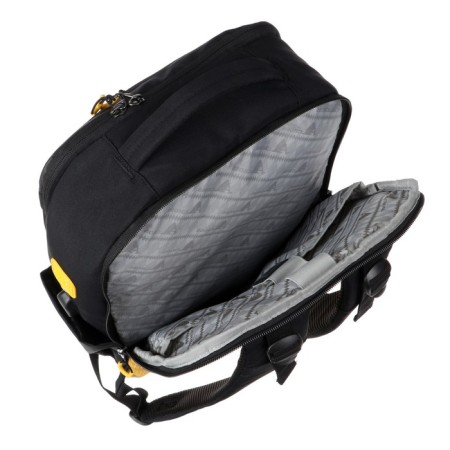 Youth backpack 45 x 31 x 12 cm, ergonomic back, Across M-4, black/yellow M-4-1-8