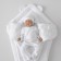 Set for discharge Winter Kinderlitto "Bear", 5 items, height 56-62 cm, white color