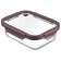Container for baking and storage Smart Solutions, rectangular, with a lid, 1.5 l, the color is dark blue