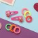 Caramel hair set (10 elastic bands 1.5 cm, 2 invisibility 3.5 cm) bears, pink