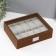 Casket wood for clock 10 departments "Brown" 7.5x21x26 cm