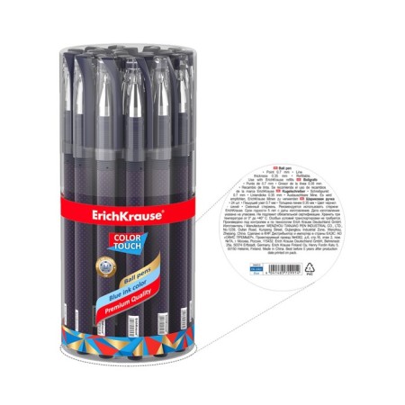 Ballic handle Erichkrause Colortouch dots in Blue, node 0.7 mm, flu, blue ink blue-2