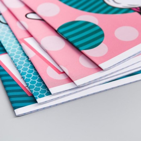 Notebook in a cage 12 sheets, 5 types of mix, cover coated cardboard, Minnie Mouse-8