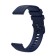 Smart hours strap, 22 mm, silicone, blue
