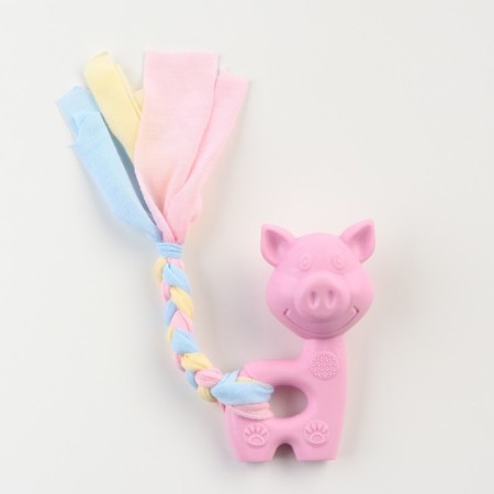 Premium chewing diet "Pig", 10 x 6 x 3.5 cm, pink-1