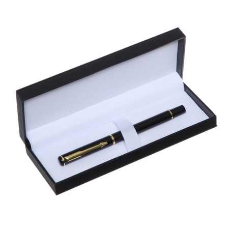 Gift feathers in the leatherette case, the body is black, gold, silver-4