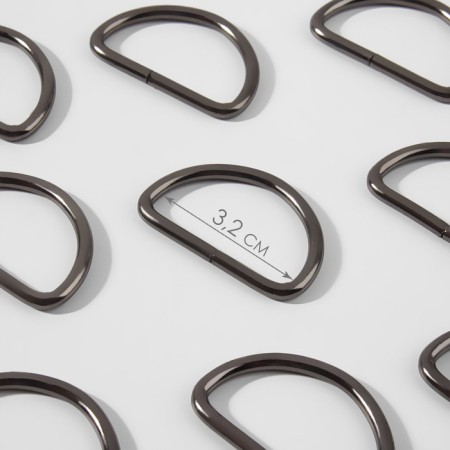 Semi -ring for bags, d = 32 mm, thickness - 3 mm, 10 pcs, color kikel