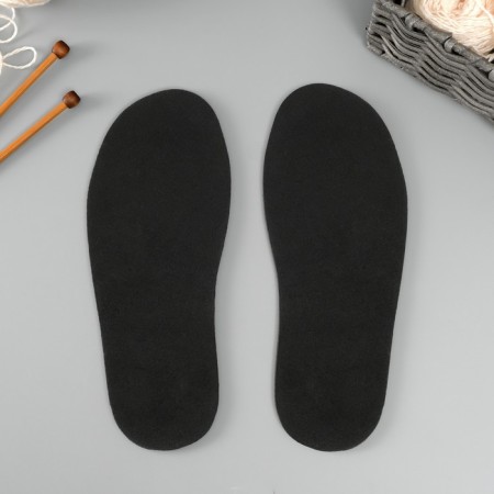 Sole for knitting shoes "Eva" size "45", thickness 4 (± 0.5) mm, black