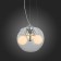 Suspension lamp ST LUCE. SL512.103.03. Uvo. 3x60 watts, E27 Globe, 30x30x20 cm, chromium color