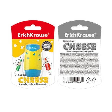 Zapochilka 2 holes Erichkrause "Chees", blister, mix-3
