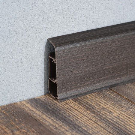 Floor skirting board 55mm "decoration", 303 wenge dark 2.2m