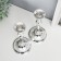 Climber Metal "smoothness" silver set 2 pcs 24x10x10 cm
