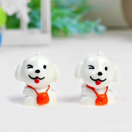 Miniature Puppet "Dog", set 2 pcs., Size 1 pc. - 2.7 × 2.4 cm