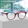 Ready glasses GA0622 (color: c2 gray, red; diopter: -1; tint: no)