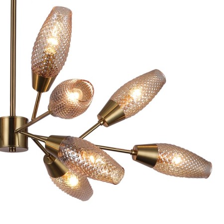 Lamp on the rod 12x60W E14, size 105x105x49 cm-2