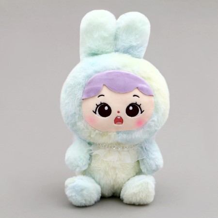 Soft toy "Doll" in a costume bunny, 20 cm, color mix
