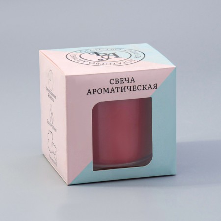 Candle Giant Aromatic in a glass "Pion", soy wax, 10x10 cm-5