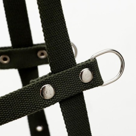 Sleeler harness, adjustable multi-sized, 2.5 cm, Osh 45, og 76-90 cm, dark green-3