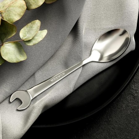 Spoon - a wrench on the substrate “To the one who is ready for any turn”, 19.8 x 11 cm-2