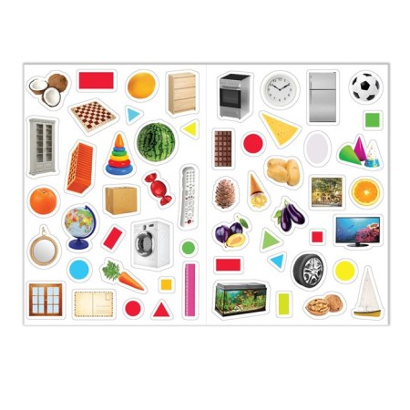 A set of books of 100 stickers "First Knowledge", 3 pcs. 12 p.-2