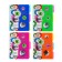 Notepad on the crest A6, 100 sheets, line, plastic cover, with dividers, assorted mix
