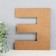The panel of the letter "e" 16.5x20 cm, black
