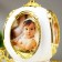 Photo frame plastic 9x7.5 cm Music "Carriage" White with gold 23x18x12.5 cm