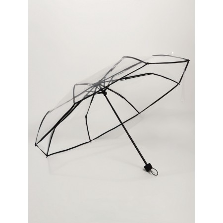Umbrella fur R48/53 8SP 3 sp pvc plain handle Black Schilda QF-2