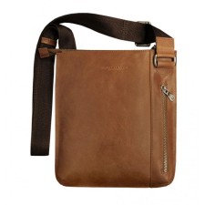 Male bag, lightning department, 1 external pocket, adjustable belt, redhead.