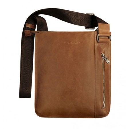 Male bag, lightning department, 1 external pocket, adjustable belt, redhead.