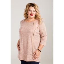 Female tunic, size 56, powder color