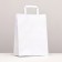 Craft package without printing, white, flat handle 22 x 12 x 29 cm