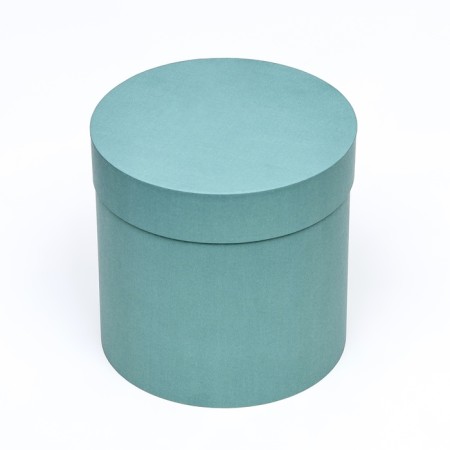 Hat box, emerald, 18 x 18 cm-1