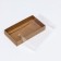 Confectionery packaging, craft with PVC lid, 18 x 10 x 3 cm
