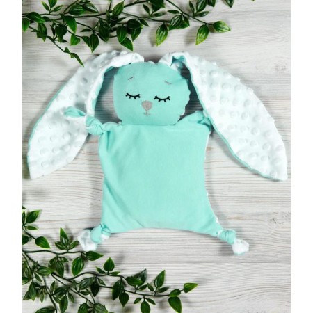 Comforter pillow - heating pad, mint color