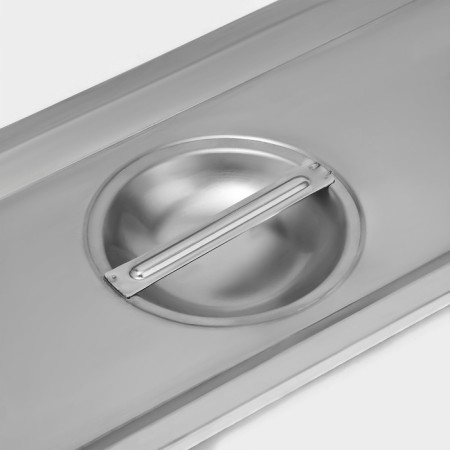 A stainless steel cover to gastrotics 2/4, 53 × 16.2 cm, thickness 0.8 mm-2