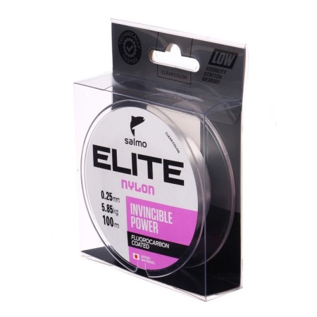 Monophile Lines Salmo Elite Fluoro Coated Nylon, diameter 0.25 mm, test 5.85 kg, 100 m, transparent-1