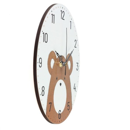 Wall clock, series: interior, "bear", discrete move, d-23 cm-1