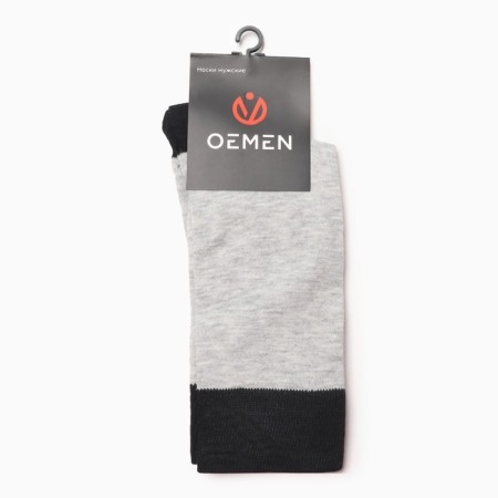 Male socks, light gray/black, size 27-2