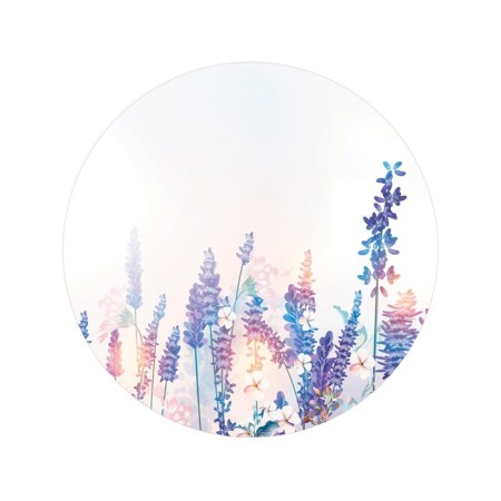 Pareo and beach rug "Lavender Morning", D = 150 cm-1