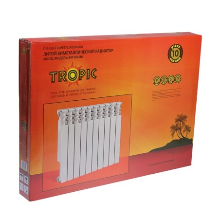 Tropic 500x80 mm radiator Bimetallic, 10 sections-9