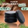 A set of massage stones from basalt, 4 pcs, 8 x 6 cm