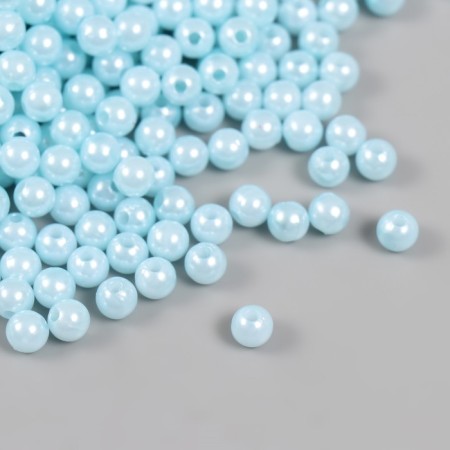 Set of beads "Pearls" D 6 mm, 250 gr, blue-1